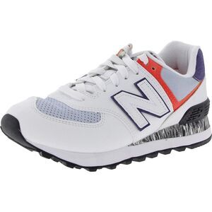 New Balance Womens White Lace-Up Running & Training Shoes New